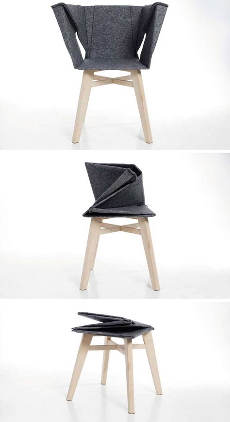 A folded chair that became a stool: 12002198 Pixel, Design Meubel, 1 200 2 198 Pixel, Foldable Chairs, Design Mobili, Artemis, Folding Chairs, Origami Design Furniture, Design Studios Origami Furniture, Stools Design, Foldable Furniture, Foldable Chairs, Folding Furniture, Origami Design, Stool Design, Chaise Design, Creative Furniture