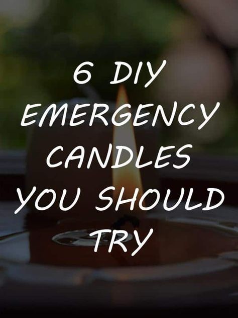 6 DIY Emergency Candles You Should Try | Survival Sullivan Diy Emergency Candles, Diy Soy Candle, Survival Candle, Emergency Candles, High School Survival, Survival Quotes, Emergency Preparation, Survival Techniques, Disaster Preparedness