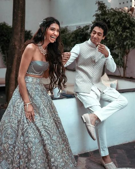 Alanna Panday Wedding, Alanna Pandey, Alanna Panday, Indian Engagement, The Guest List, Ananya Panday, Couple Wedding Dress, Wedding Planning Decor, Wedding Couple Poses Photography