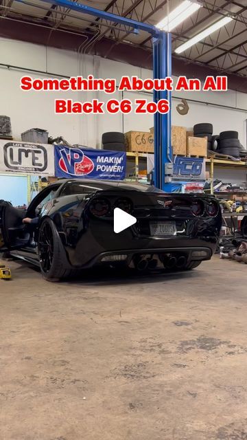 Race Proven Motorsports on Instagram: "Something about an All Black C6 Zo6 👌🏼 This car received a @monsterclutches  lt1-S triple disc clutch and is sounding killer with the RPM B3 cam through @corsaperformance exhaust   #corvette #c6z #zo6 #c6z06 #ls7 #lsx #raceprovenmotorsports #corsaperformance #corsaexhaust #monsterclutches #youtube #youtubechannel #coldstart #cam #427 #allblackeverything #chop" Black C6 Corvette, C6 Zo6, Zo6 Corvette, C8 Z06, Corvette C6 Z06, C6 Corvette, Corvette C6, All Black Everything, All Black