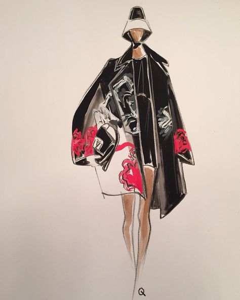 VLTN -Maison VALENTINO-F/W2019 by Steve Q Fashion Graphic Design, Illustration Fashion Design, Fashion Graphic, Fashion Illustration, Illustration Design, Porter, Couture, Fictional Characters, Design