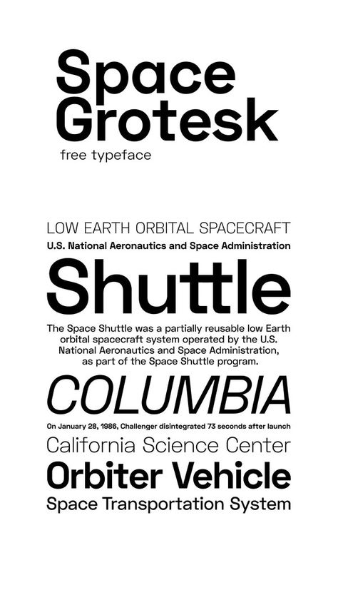 Space Grotesk - Free Sans-serif Font Sans Serif Logo, Font Love, Popular Sans Serif Fonts, Space Font, Free Commercial Fonts, Free Typeface, Create Quotes, Sans Serif Typeface, Popular Fonts