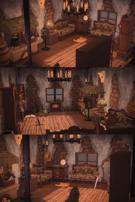 #ACNH #HappyHomeParadise #AnimalCrossing Acnh Moodycore, Acnh Blacksmith, Acnh Tavern, Acnh Rustic Island, Acnh Medieval Island, Acnh Skyrim, Acnh Sets, Animal Crossing My Design, Goblincore House