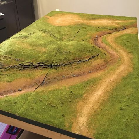 1000 Foot General: Making Terrain Boards Part 6: Grass and Vegetation Hail Caesar, Wargaming Table, Scale Model Building, Warhammer Terrain, 40k Terrain, Game Terrain, Landscape Model, Arte Van Gogh, Model Train Scenery