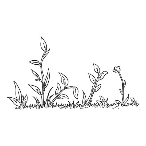 Wild Growth, Grass Vector, Motion Wallpapers, Vector Sketch, Art Diary, Pop Up Book, Premium Vector, Fashion Illustration, Graphic Resources