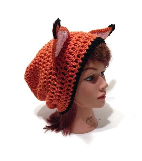 Fox Clothes, Fox Beanie, Fox Cosplay, Fox Clothing, Hat With Ears, Fox Costume, Fox Sweater, Fox Hat, Novelty Hats