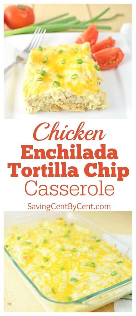 Tortilla Chip Casserole, Creamy Chicken Sauce, Creamy Sauce For Chicken, Green Chili Chicken Enchiladas, Crockpot Chicken Parmesan, Tortilla Chip Recipe, Tortilla Chip, Green Chili Chicken, Chicken Sauce