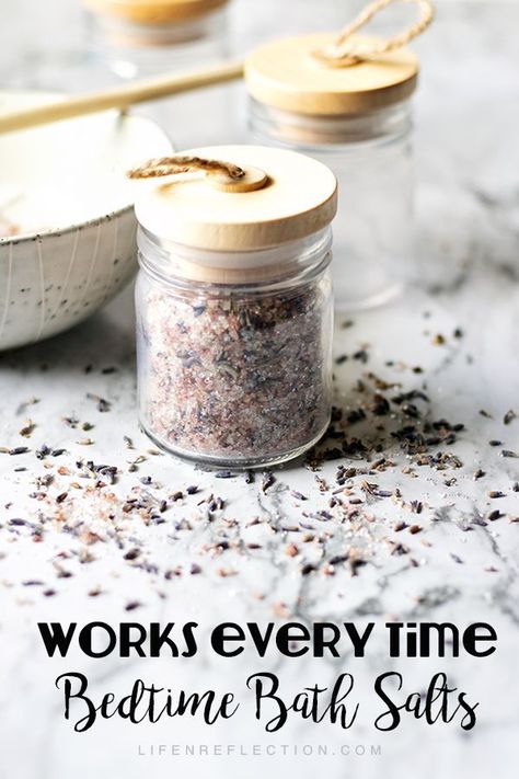 Make Sleep Tight DIY Bath Salts for a Better Nights Sleep - This bath salts recipe combines Dead Sea Salt known to detoxify and cleanse the body with essential oils, rose sugar, and lavender buds to create a luxurious bath soak. #sleephack #bathsalts #sleeptips Diy Bath Soak, Bathing Essentials, Diy Bath Salts, Bath Soak Recipe, Bath Salts Recipe, Skin Hacks, Homemade Spa, Bath Salts Diy, Salt Recipes