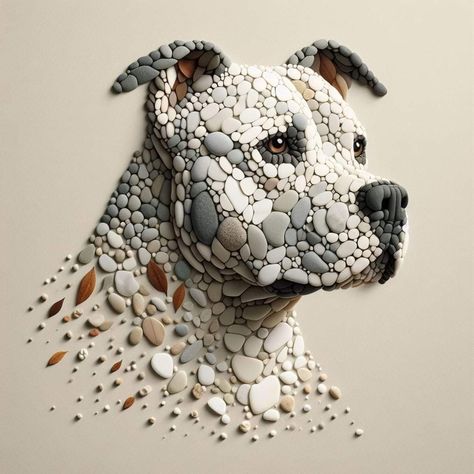 Beach Rock Art, Stone Artwork, Stone Pictures Pebble Art, Art Pierre, Mosaic Animals, Pebble Mosaic, Mosaic Artwork, Stone Crafts, Arte Animal