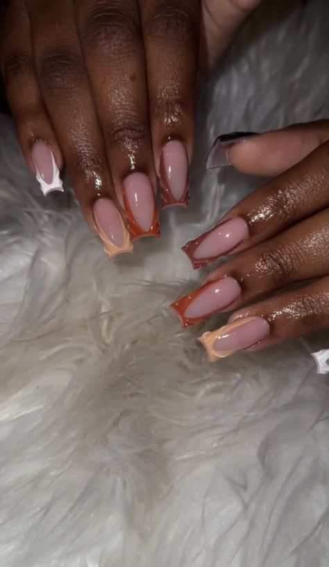 Brown Nails Design Coffin, Light Brown Fall Nails, Fall Brown Nails, Brown Fall Nails, Brown Nails Design, Brown Fall, Brown Nails, Coffin Nails Designs, Fall Nails