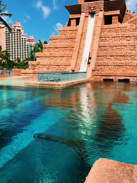 Atlantis Bahamas vacation slide ocean pool beach Royal Atlantis, Atlantis Bahamas, Fall Vacations, Travel Illustration, Water Slide, Countries Around The World, Island Vacation, Travel Bugs, Vacation Places