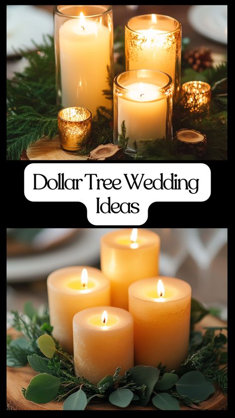 Rustic wedding centerpiece made with Dollar Tree items, featuring elegant DIY designs. Fall Wedding Cheap Ideas, Rustic Bohemian Wedding Centerpieces, Simple Fall Wedding Ideas On A Budget, Affordable Wedding Reception Ideas, At Home Wedding Decorations, Budget Fall Wedding, Diy Tree Branch Decor Creative Ideas, Vintage Wedding Ideas On A Budget, Cheap Diy Wedding Ideas