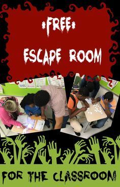 Classroom Escape Room (Review Game)                                                                                                                                                     More Classroom Escape Room, Ks2 Classroom, Escape The Classroom, Holiday Classroom, Classroom Transformation, Escape Rooms, Classroom Games, Review Games, Classroom Fun