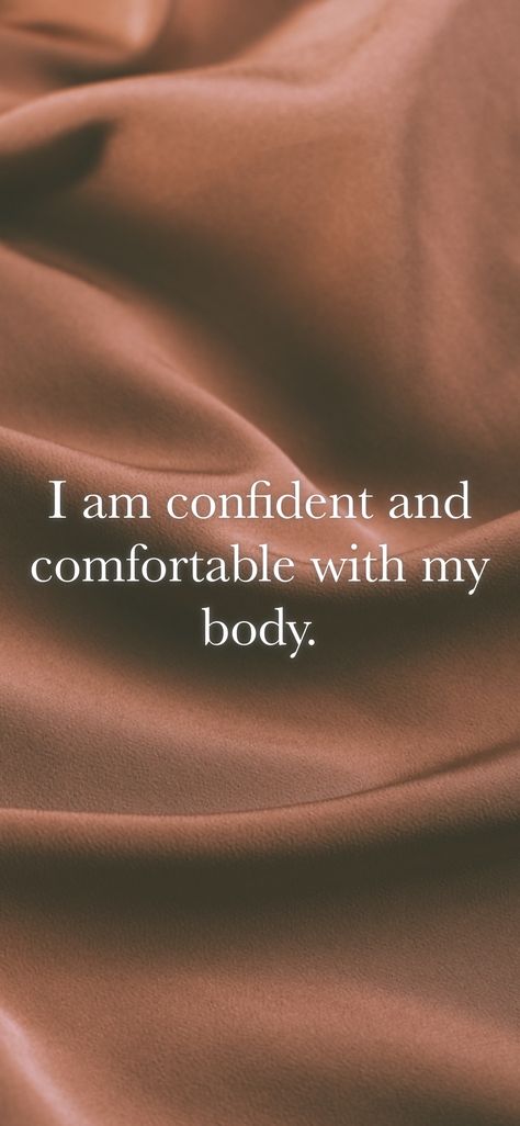 Body Confident Aesthetic, Body Affirmations, Divine Feminine Quotes, Daily Manifestation, Feminine Quotes, Body Quotes, I Am Confident, Mindset Shift, Miracle Morning