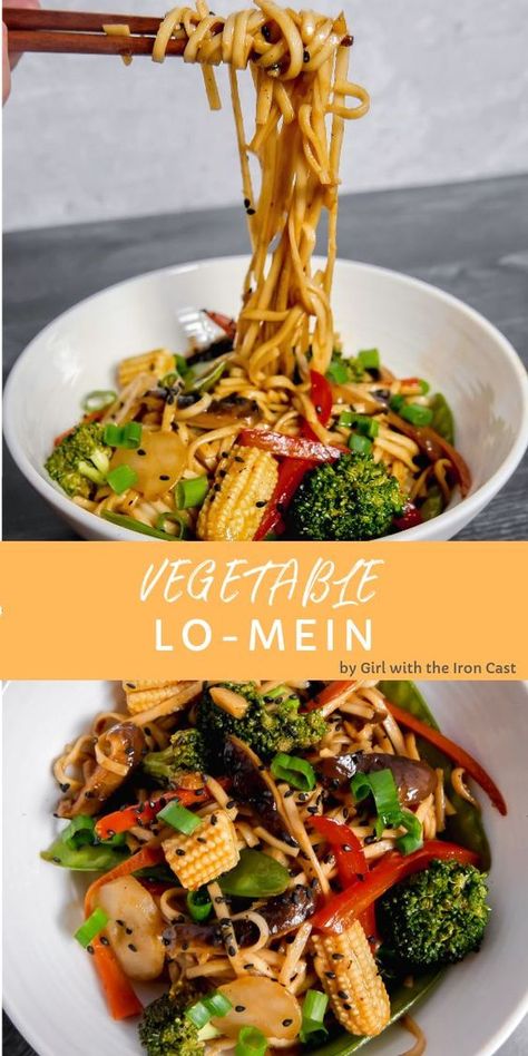 Vegetarische Diners, Sandwich Vegetarian, Vegetable Lo Mein, Lo Mein Recipes, Resep Diet, Lo Mein, Makanan Diet, Tasty Vegetarian Recipes, Munnar