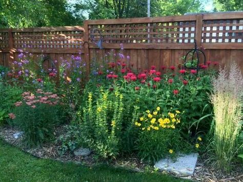 Late summer, companion planting, do this!, hot pink Bee balm, ornamental grasses, yellow coreopsis, purple Echinasea, tall purple/blue ???, chrysanthemums... Minnesota Garden, Native Plant Landscape, Minnesota Landscaping, Landscape Designer, Fine Gardening, Flower Gardens, Native Garden, Garden Photography, Garden Oasis