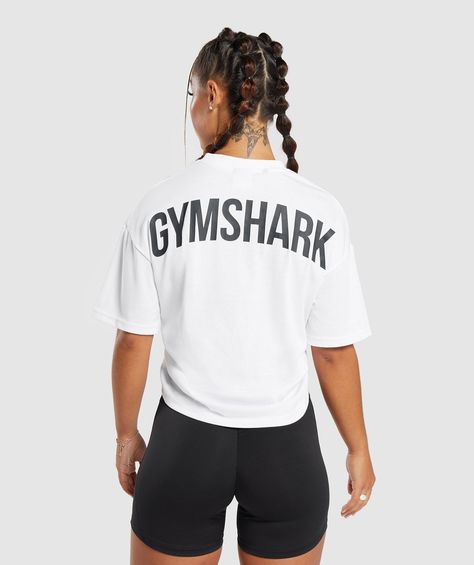 Gymshark GS Power Oversized T-Shirt - Black Workout Cover, Pump Covers, Women's Undershirts, Big Numbers, Gym Shark, Pump Cover, Brand Ideas, Gym Clothes Women, Leggings Hoodie