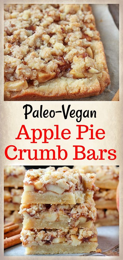 Paleo Apple Pie Crumb Bars - Real Food with Jessica Gluten Free Apple Pie Bars, Paleo Apple Pie, Gluten Free Apple Pie, Paleo Apple, Muffins Paleo, Fish Cakes Recipe, Caramelized Apples, Vegan Apple Pie, Crumb Bars