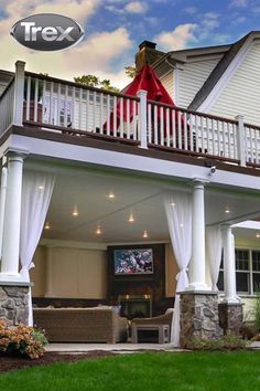 Backyard Ideas Under Deck, Hidden Jacuzzi Outdoor, Screened In Porch Under Deck Ideas, Outdoor Living Space Under Deck, Underneath Patio Ideas, Upper Deck Ideas Second Story Screened In Porch, Dry Space Under Deck, Sunroom Under The Deck, Covered Patio Under Deck