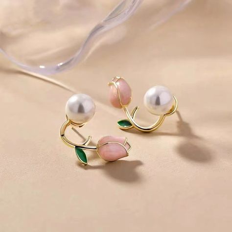 Smarter Shopping, Better Living! Aliexpress.com Pearl Trend, Korean Earrings, Summer Fresh, Versatile Jewelry, Alloy Earrings, Fashion Elegant, Flower Earrings Studs, Girly Jewelry, Flower Studs