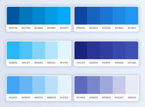 Blue Cmyk Palette, Blue Cmyk, Blue Color Pallet, Rgb Code, Colour Codes, Colour Pallets, Canva Fonts, Color Boards, Blue Color Palette