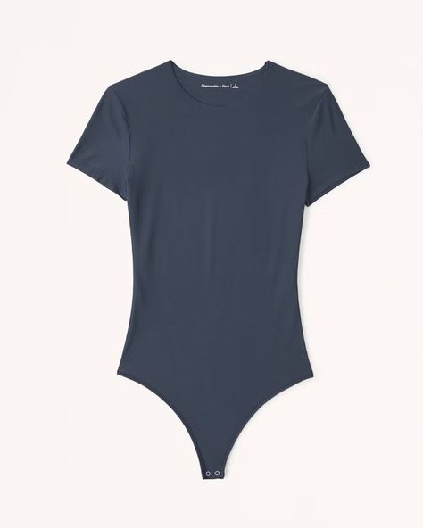 Women's Soft Matte Seamless Tee Bodysuit | Women's Clearance | Abercrombie.com | Abercrombie & Fitch (US) Late Twenties, Bodysuit Jeans, Closet Revamp, Womens Denim Vest, Work Capsule Wardrobe, Abercrombie (women), Throwing Fits, Business Clothes, Work Capsule