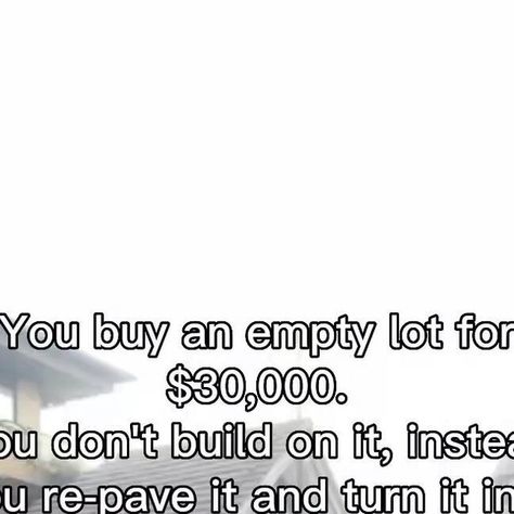 Fred | Affiliate Marketer on Instagram: "🏢💰 Own a Parking Lot, Generate Passive Income! 💰🏢 🎯 Tired of empty investments? Here’s a game-changer! 🤩 🌍 Imagine buying a vacant lot for $30,000, transforming it into a lucrative parking lot. This land turns into $400,000 yearly income, effortlessly! 🚀 💼 Secure generational wealth by owning something tangible, an investment you can put your name on. 🏆 ⏳ Limited time offer! Act fast and create a lasting legacy. ⌛️ 🔥 Take control of your financ Vacant Lot Ideas, Parking Lot Business, Business Entrepreneur Startups, Generational Wealth, Entrepreneur Startups, 2025 Vision, Ways To Earn Money, Affiliate Marketer, Income Streams