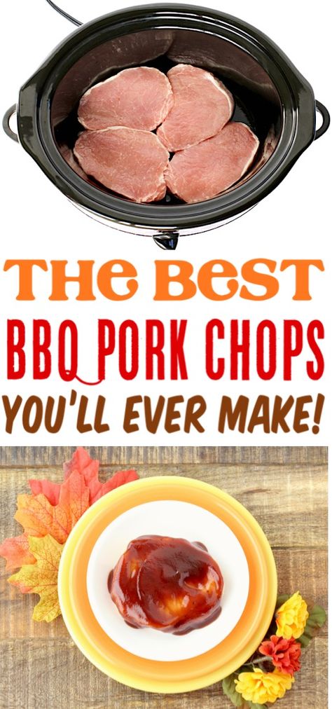 Boneless Pork Chops Crock Pot, Crockpot Barbecue, Barbecue Pork Chops, Boneless Pork Chop Recipes, Pork Chop Recipes Crockpot, Bbq Pork Chops, Pork Chop Recipe, Easy Pork Chops, Easy Pork Chop Recipes