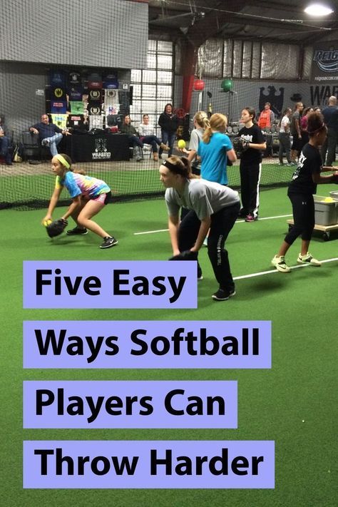 In this article, I share five simple ways any girl can improve her arm strength and arm health - to throw faster and feel better. Improve Arm Strength, Softball Catcher Drills, Baseball Tickets, Softball Cheers, Softball Workouts, Softball Party, Softball Crafts, Softball Drills, Baseball Drills