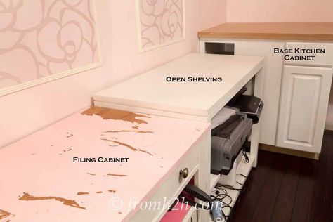 Mismatched cabinets | How To Create Built Ins From Mismatched Furniture Mismatched Cabinets, Mismatched Kitchen, Kitchen Cabinets Open, Mismatched Furniture, House To Home, Filing Cabinets, Kitchen Cupboards, Built Ins, Storage Cabinets