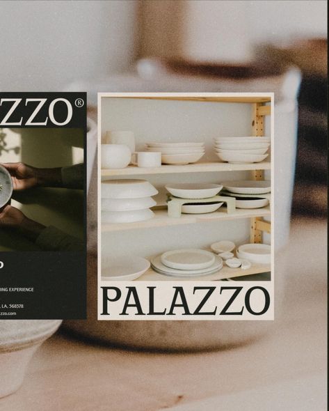 Palazzo® 🍽️ Step into a world of sophistication with Palazzo, where dinnerware meets elevated elegance. Embrace a new era of refined dining! 🍃 Want to work with me? We are now booking March onwards ✨ #tbapalazzo #branddesign #homeware #brandidentity #branding #brandingdesign #graphicdesign #graphicdesigner #homewares #homewarestore #dining Homeware Branding, Pottery Brand Identity, Home Decor Brand Identity, Interior Design Studio Brand Identity, Italian Restaurant Brand Identity, Boutique Hotel Branding Identity, Brand Identity Design, Identity Design, Brand Identity