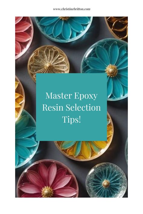 Colorful resin coasters with flower designs surrounding a text box reading "Master Epoxy Resin Selection Tips!" Highlight Techniques, Geode Coasters, Resin Art Ideas, Clear Epoxy Resin, Ocean Scenes, Clear Epoxy, Resin Tutorial, Color Blending, High Gloss Finish