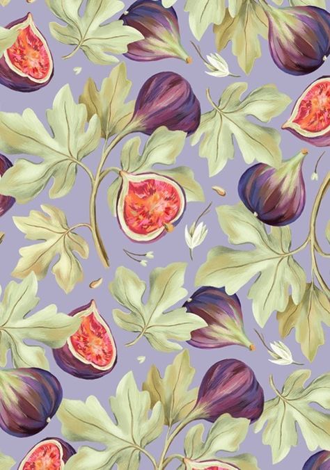 Fig Pattern, Instagram Pattern, Easy Flower Painting, Food Patterns, Textile Pattern Design, Textile Designer, Embroidery Motifs, Cute Patterns Wallpaper, Fruit Art