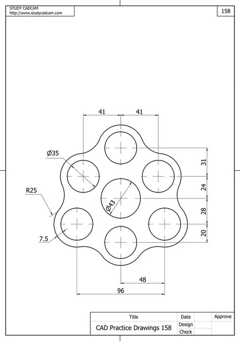 Cad practice drawings 151 160 | PDF Isometric Drawing Exercises, Autocad Isometric Drawing, Orthographic Drawing, Construction Drawing, Interesting Drawings, Isometric Drawing, Geometric Drawing, Digital Fabrication, Drawing Exercises