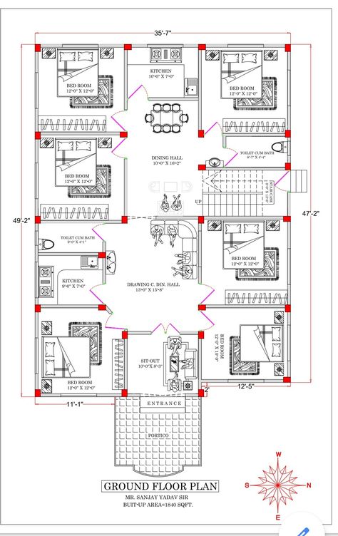 Sims 4 House Floor Plans, House Plan App, Small House Design Floor Plan, 40x60 House Plans, 30x50 House Plans, Drawing House Plans, Sims 4 House, 20x40 House Plans, 30x40 House Plans