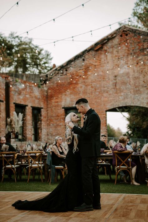 Punk Elopement, Metalhead Wedding, Western Gothic Wedding, Rocker Elopement, Gothic Romance Wedding, Rock Wedding Photography, October Full Moon, Rock N Roll Elopement, Emo Wedding