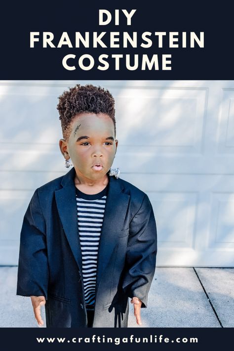 Diy Frankenstein Costume, Frankenstein Costume Kids, Frankenstein Costume Diy, Frankenstein Pictures, Diy Frankenstein, Fall Sensory Bin, Frankenstein Costume, Decoupage Pumpkins, Fun Halloween Activities