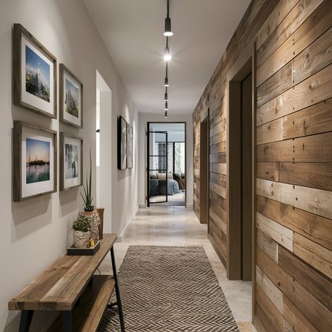 Hallway Wall Colors, Hallway Wall Decor Ideas, Hallway Walls, Elevated Homes, Hallway Wall Decor, Houzz Decor, Hallway Wall, Functional Decor, Hallway Decorating