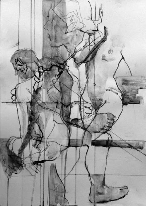 Ink Gesture Drawing, Charcoal Figure Drawing, Drawing Collage, Life Drawings, Sketchbook Journal, Figure Drawings, Figurative Artwork, Figure Sketching, White Drawing