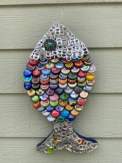 Beer bottle cap art