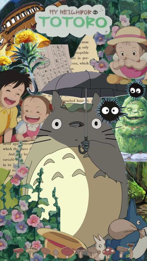 My neighbor Totoro #studioghibli #myneighbortotoro #studioghibliaesthetic Ghibli Birthday Party, Ghibli Birthday, Satsuki And Mei, Totoro And Friends, Ghibli Poster, Cute Totoro, Studio Ghibli Poster, Presentation Ideas For School, Anime Studio Ghibli