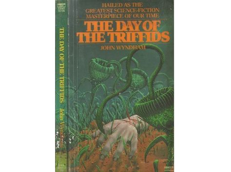 triffids Sci Fi Ideas, Meat Illustration, Classic Sci Fi Books, Horror Book Covers, Fantasy Book Covers, Science Fiction Illustration, Sci Fi Novels, Classic Sci Fi, Science Fiction Novels