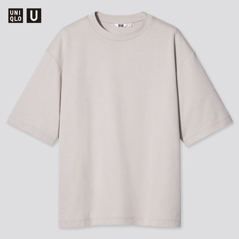 UNIQLO U AIRISM COTTON CREW NECK OVERSIZED T-SHIRT | UNIQLO AU Uniqlo Oversized Shirt, Oversized Shirt Men Outfits, Oversized Shirt Men, Uniqlo U, Christophe Lemaire, Japanese Selvedge Denim, Uniqlo Men, Crew Neck Tshirt, Top Streetwear