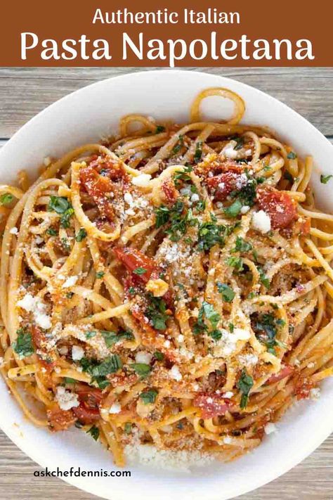 Napoletana Sauce, Canned Cherry Tomatoes, Dinner With Pasta, Neapolitan Pasta, Quick Pasta Sauce, Italian Pasta Recipe, Authentic Italian Pasta, Italian Pasta Sauce, Cream Cheese Pasta