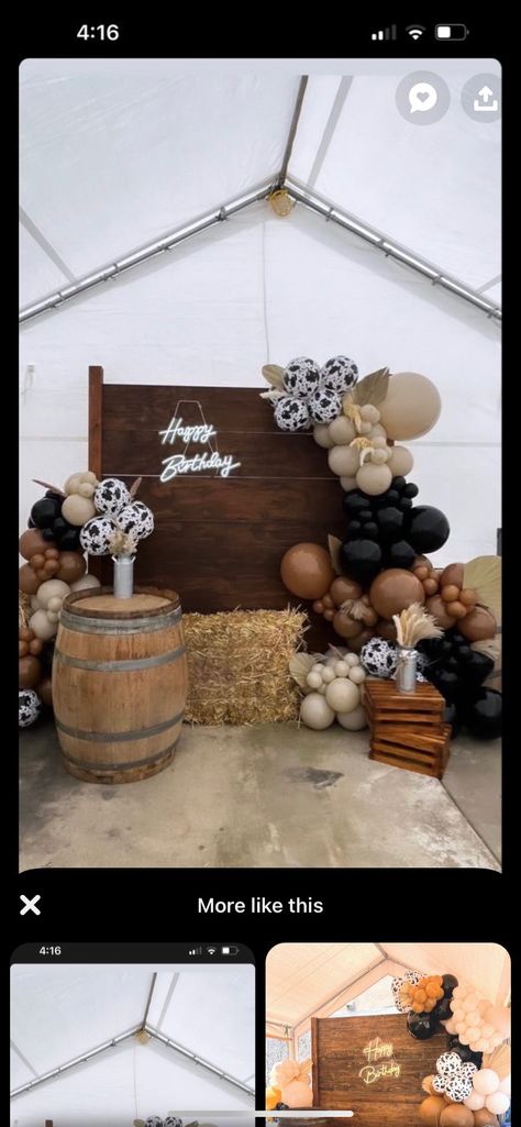 Country Themed Sweet 16, Country Birthday Party Ideas For Women, Western Balloons, Country Birthday Party, Baby 2024, Birthday 16, Rodeo Birthday Parties, Western Birthday Party, Rodeo Party