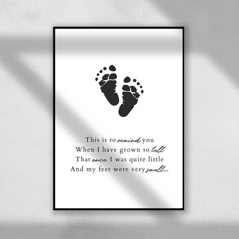 Marking Milestones: Baby Footprint Keepsake Crafts Baby Foot Print Ideas, Footprint Poem, Footprints Poem, Baby Footprint Keepsake, Baby Handprint Art, Baby Handprint Crafts, Life Casting, Baby Footprint Art, Footprint Keepsake