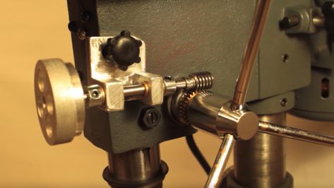 Converting A Drill Press Into A Milling Machine | Hackaday Milling Table, Metal Workshop, Woodworking Workbench, Lathe Tools, Garage Tools, Drill Press, Milling Machine, Press Machine, Metal Projects