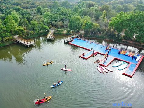 Is it an ideal place to spend your summer holidays? Our modular pontoon docks are most easy and cost efficient solutions for your water sports and boat docking platforms.#pontoonchina #maxfloats #MFIfloatingpontoons #floatingpontoon #modularpontoon #floatingdock #pontoon #marina #pontoondock #pontoonanddock #floatingplatform #dock #jetskidock #dockbuilder #floatingdocks #waterfront #docks #boatlift #dockbuilders #boatdock #plasticpontoon #modulardock #rowingdock #kayak Kayak Dock, Jet Ski Dock, Pontoon Dock, Floating Platform, Floating Dock, Boat Lift, Water Sports Activities, Waterfront Property, Water Sport