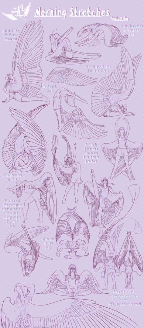 Winged People, Some Drawings, Wings Drawing, Poses References, 판타지 아트, Art Poses, Drawing Base, Drawing Poses, Drawing Reference Poses