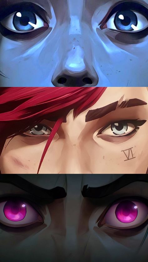 Arcane Style Reference, Arcane Eyes Reference, Arcane Coloring Style, Arcane Eyes Tutorial, Arcane Art Reference, Arcane Artstyle Study, Arcane Artstyle Tutorial, Arcane Style Study, Arcane Style Art